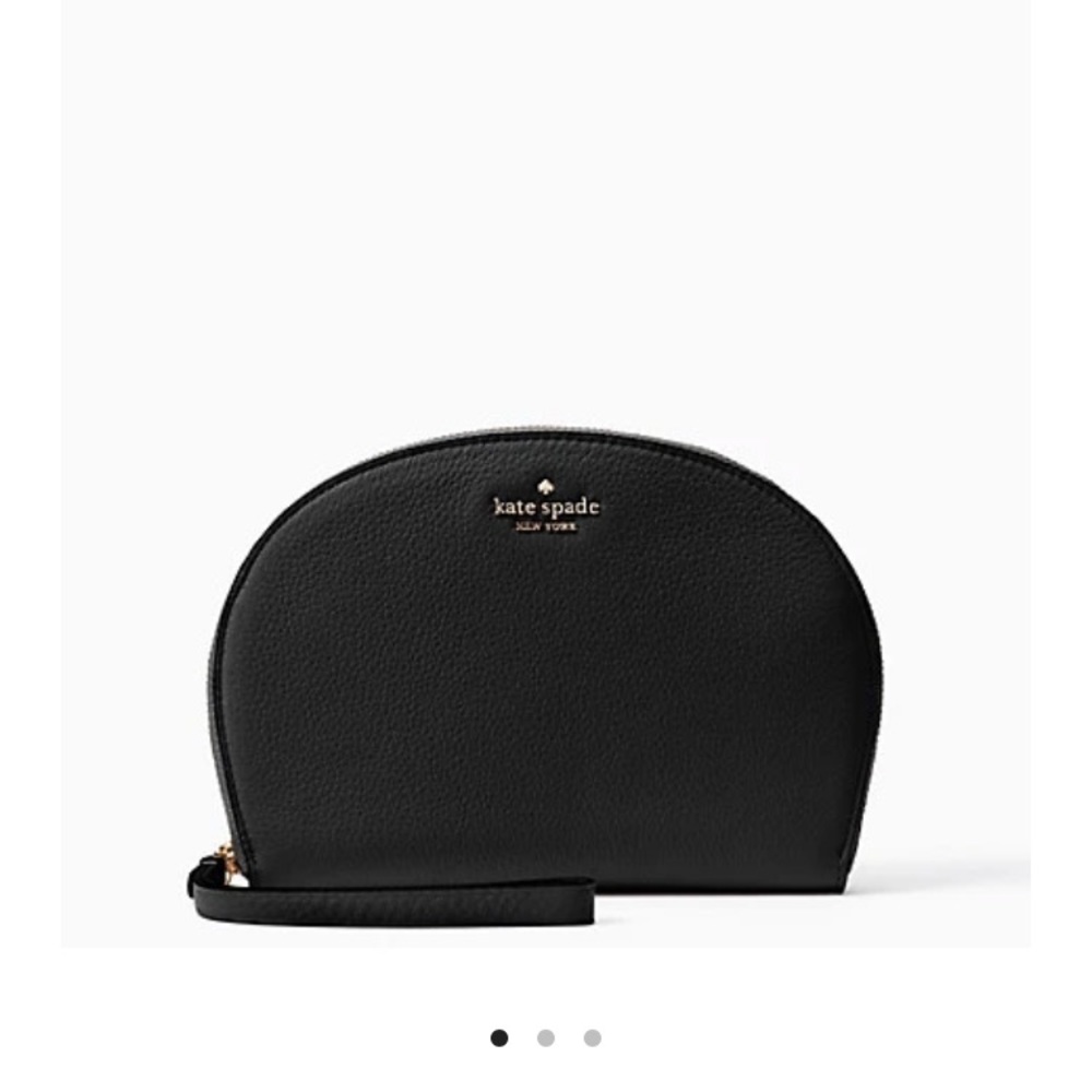 Kate Spade Jackson half moon wristlet black NWT